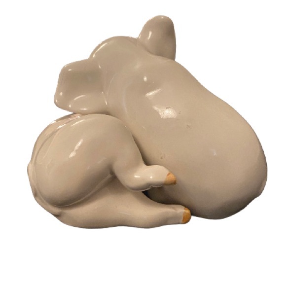 Vintage Fitz And Floyd 1976 Snuggling Nesting Pigs Salt & Pepper Shaker Set EUC - Picture 3 of 8